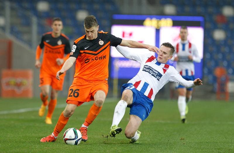 Football. PKO BP Ekstraklasa. Podbeskidzie Bielsko Biala - Zaglebie Lubin. 22.11.2015