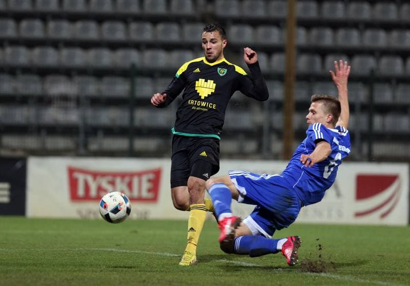 Football. I Liga. Miedz Legnica - GKS Katowice. 25.03.2016