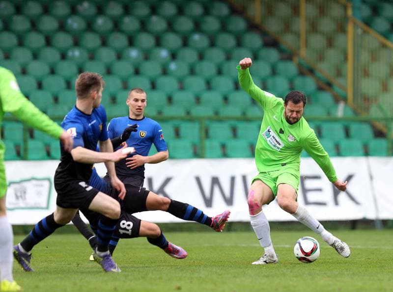 Football. I Liga. Rozwoj Katowice - Zawisza Bydgoszcz. 09.04.2016