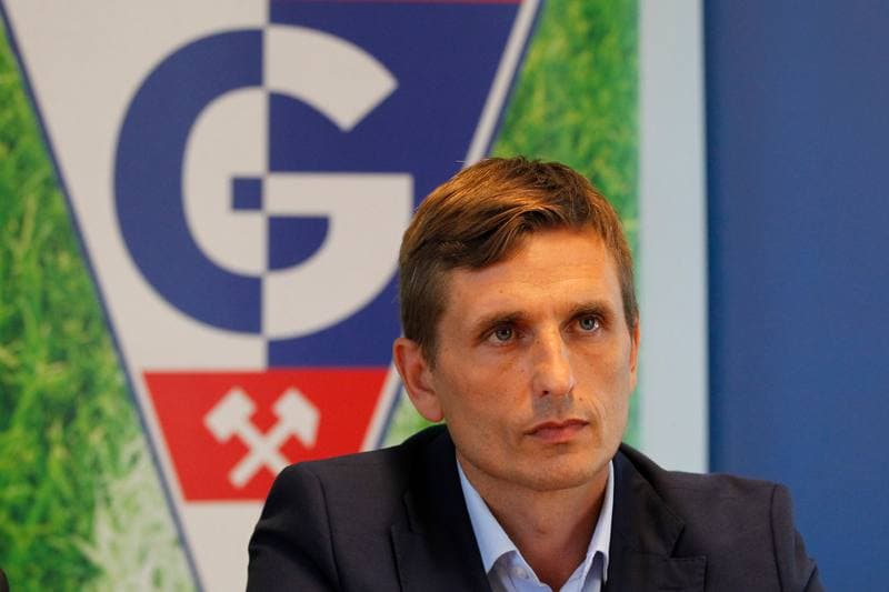 Football. Gornik Zabrze. Press Conference. 07.06.2016