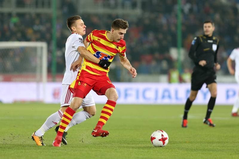 Football. Lotto Ekstraklasa. Gornik Zabrze - Jagiellonia Bialystok. 24.11.2017