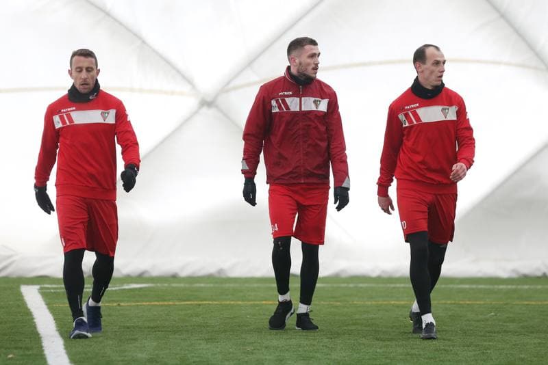 Football. Zaglebie Sosnowiec. Training. 08.01.2019