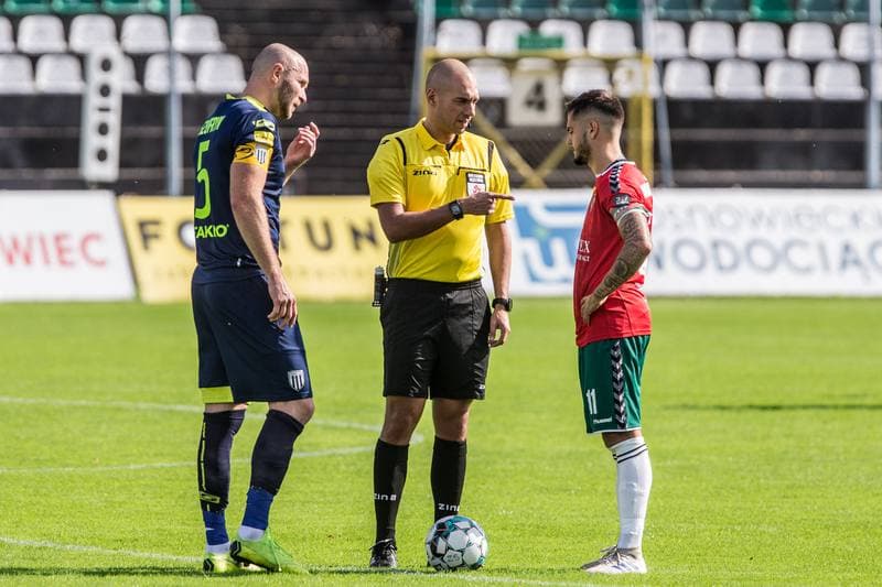 Football. Fortuna I Liga. Zaglebie Sosnowiec - Sandecja Nowy Sacz. 03.10.2020