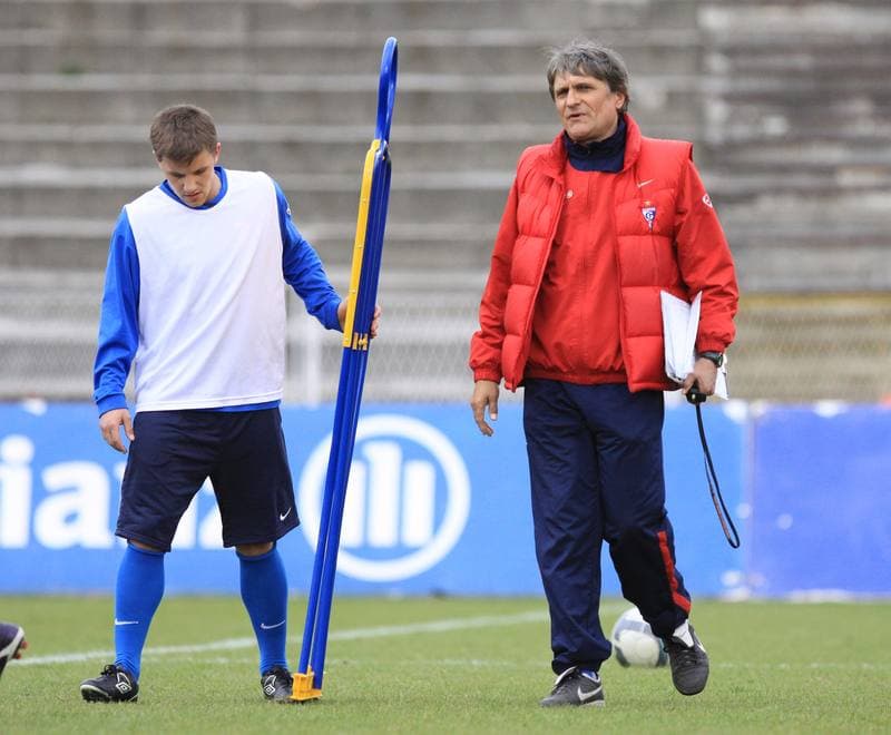 Football. Gornik Zabrze. Training. 30.03.2010