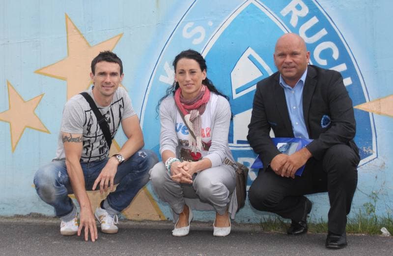 Football. Ruch Chorzow. Press Conference. 20.06.2011