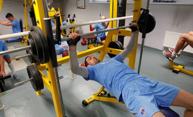 Football. Termalica Bruk-Bet Nieciecza. Training. 30.01.2014