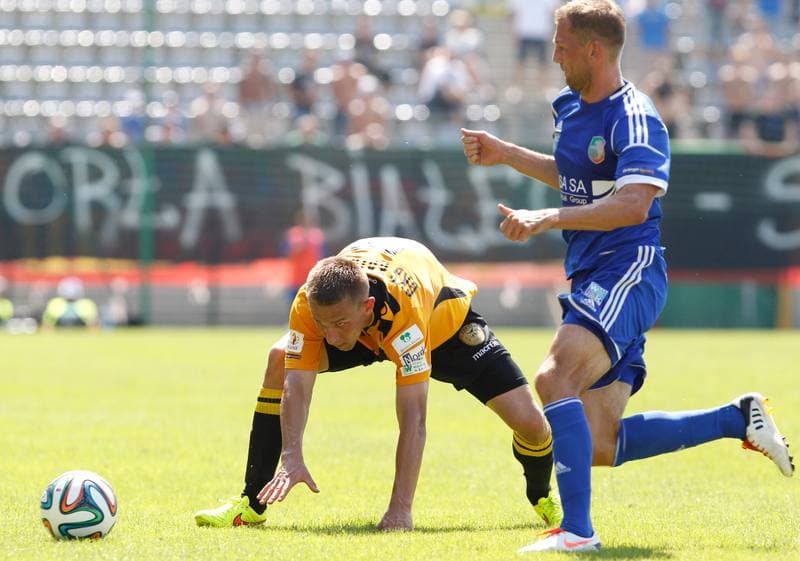 Football. I Liga. Miedz Legnica - GKS Katowice. 10.08.2014