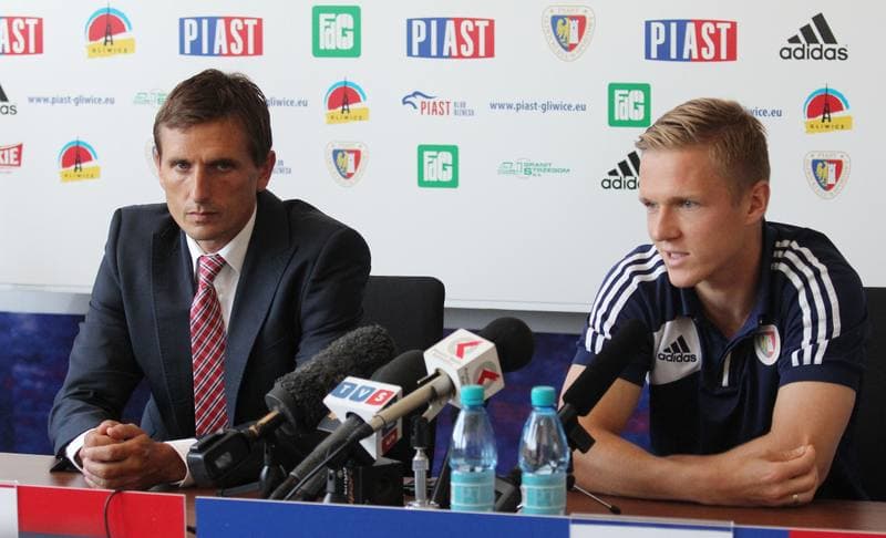Football. Piast Gliwice. Press Conference. 24.07.2013