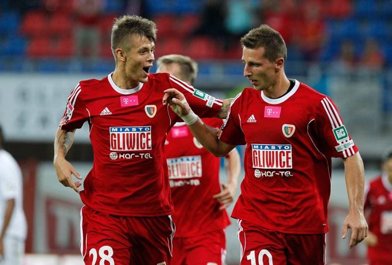 Football. T-Mobile Ekstraklasa. Piast Gliwice - Zawisza Bydgoszcz. 29.08.2014