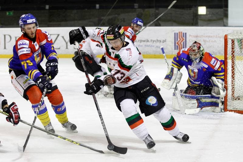 Ice Hockey. Polska Hokej Liga. GKS Tychy - Podhale Nowy Targ. 29.01.2016