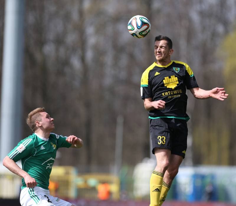 Football. I Liga. GKS Katowice - GKS Belchatow. 03.04.2016