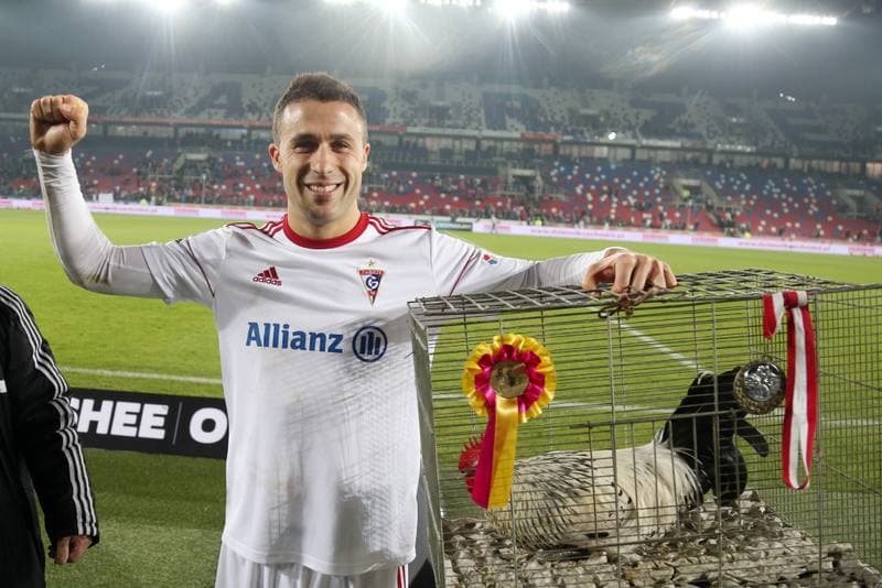 Football. Lotto Ekstraklasa. Gornik Zabrze - Jagiellonia Bialystok. 24.11.2017