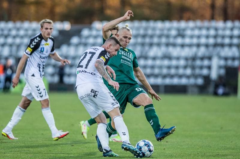 Football. Fortuna I Liga. Sandecja Nowy Sacz - Zaglebie Sosnowiec. 31.10.2021