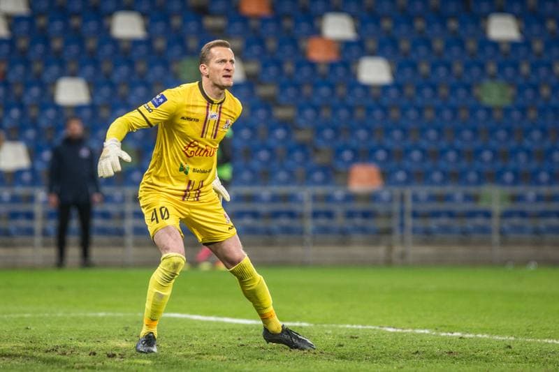 Football. PKO BP Ekstraklasa. Podbeskidzie Bielsko-Biala - Lech Poznan. 23.04.2021