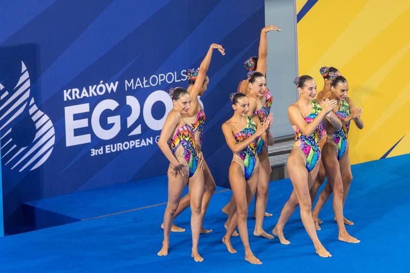 Artistic Swimming. European Games. Team Free Routine Combination. 23.06.2023