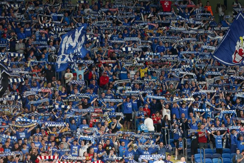 Football. PKO BP Ekstraklasa. Ruch Chorzow - Lech Poznan. 03.05.2024