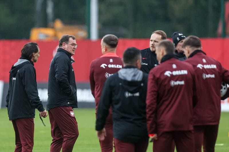 Football. Poland national team. Training. 07.10.2025