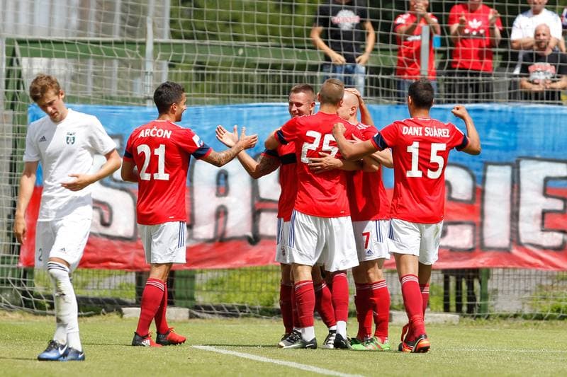 Football. Sparing. MFK Karvina - Gornik Zabrze. 01.07.2017