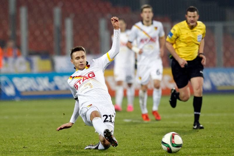 Football. PKO BP Ekstraklasa. Termalica Bruk-Bet Nieciecza - Jagiellonia Bialystok. 16.12.2015