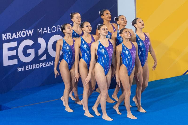 Artistic Swimming. European Games. Team Acrobatic Routine. 24.06.2023