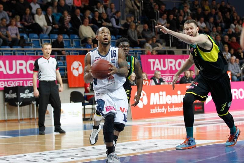 Basketball. Tauron Basket Liga. MKS Dabrowa Gornicza - Siarka Tarnobrzeg. 03.01.2016