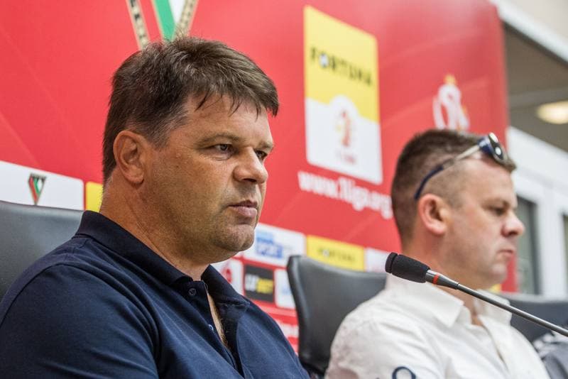 Football. Zaglebie Sosnowiec. Press Conference. 25.07.2019