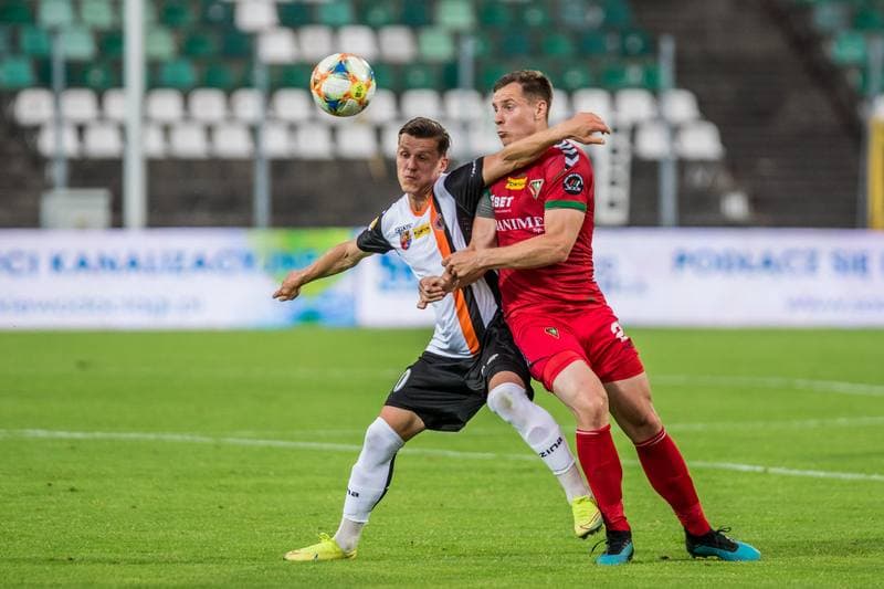 Football. Fortuna I Liga. Zaglebie Sosnowiec - Chrobry Glogow. 03.07.2020