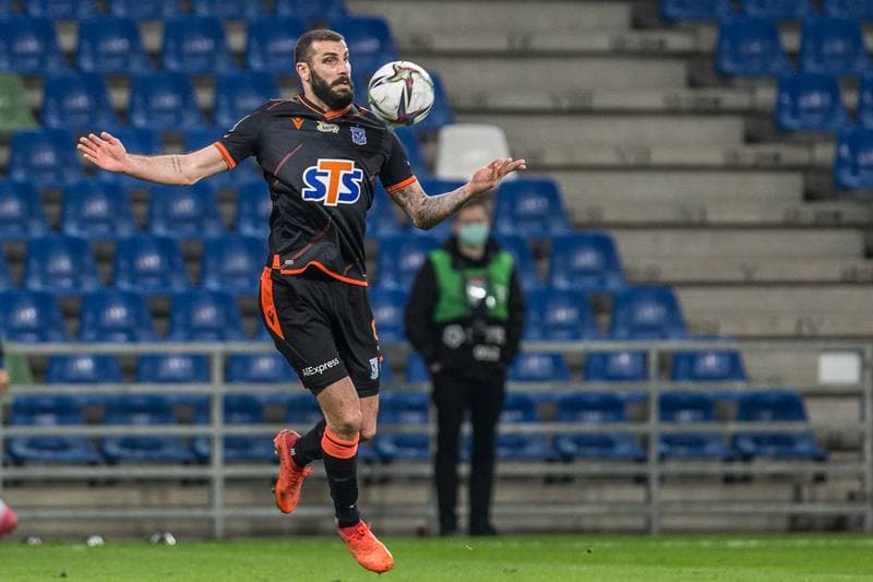 Football. PKO BP Ekstraklasa. Podbeskidzie Bielsko-Biala - Lech Poznan. 23.04.2021