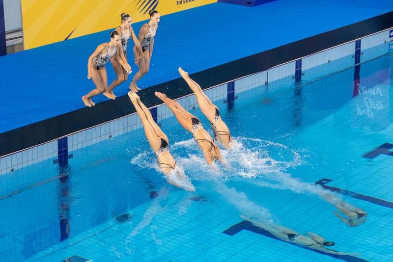 Artistic Swimming. European Games. Team Free Routine Combination. 23.06.2023
