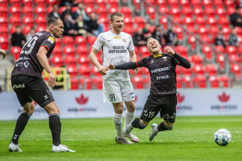 Football. Fortuna I Liga. GKS Tychy - Puszcza Niepolomice. 06.05.2022