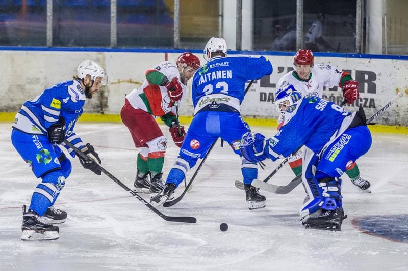 Ice Hockey. Polska Hokej Liga. Zaglebie Sosnowiec - Re-Plast Unia Oswiecim. 09.10.2020