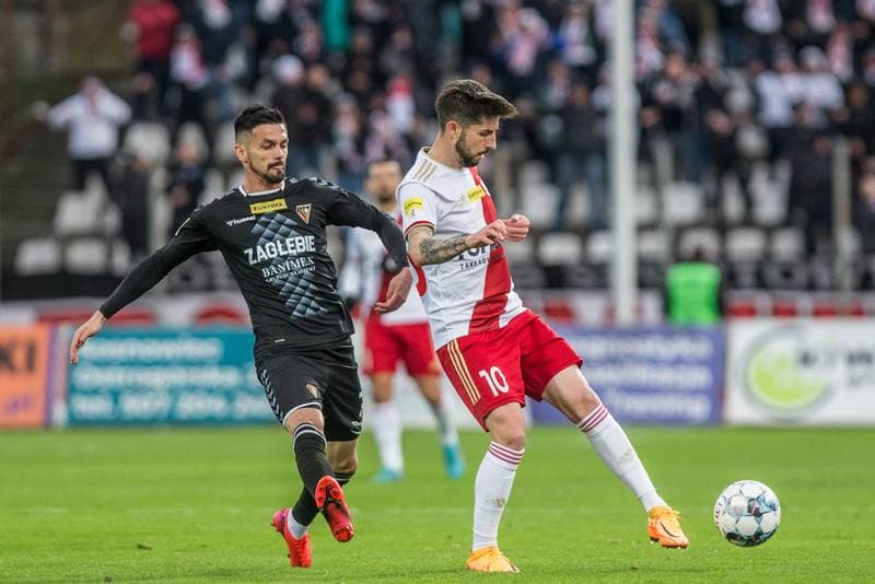 Football. Fortuna I Liga. Zaglebie Sosnowiec - LKS Lodz. 16.04.2022