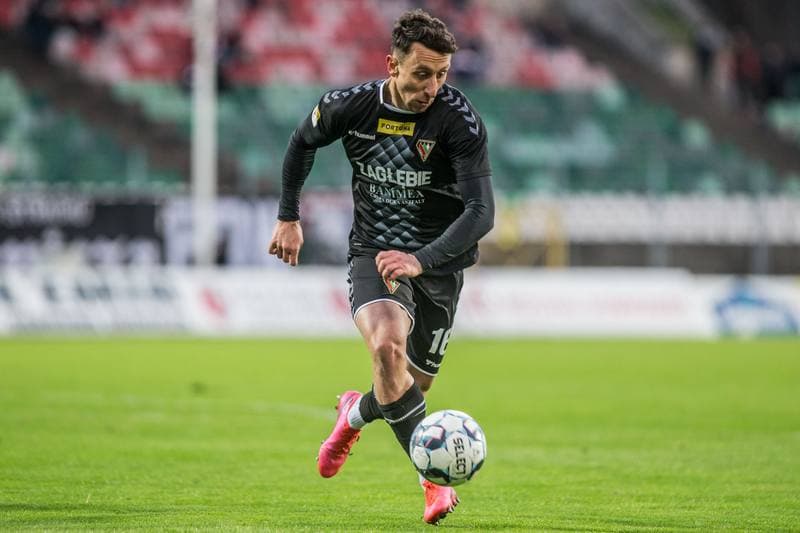 Football. Fortuna I Liga. Zaglebie Sosnowiec - LKS Lodz. 16.04.2022