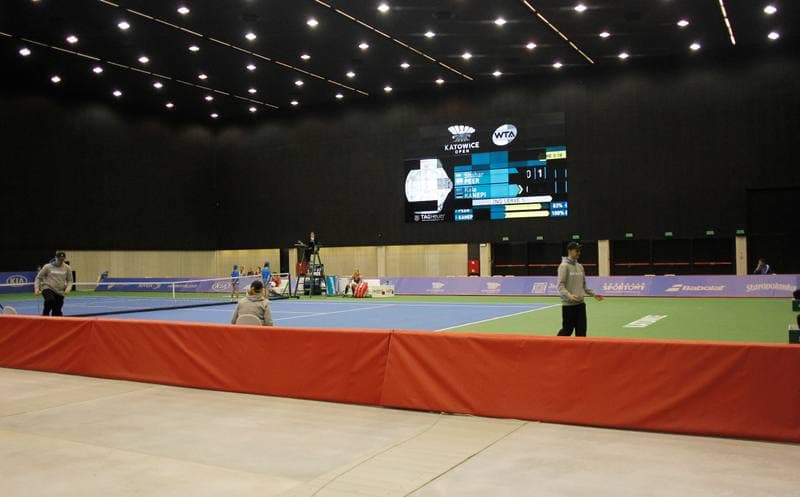 Tennis. Katowice Open 2015. Agnieszka Radwanska - An Sophie Mestach. 09.04.2015