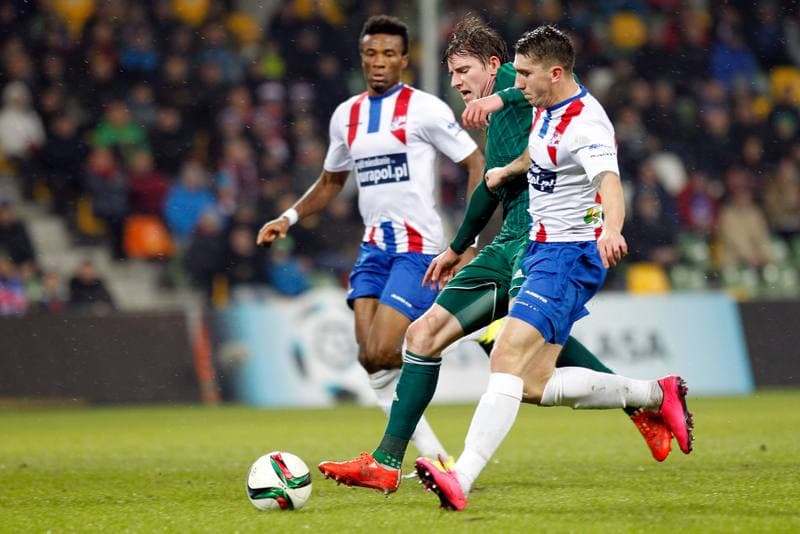 Football. PKO BP Ekstraklasa. Podbeskidzie Bielsko Biala - Slask Wroclaw. 21.12.2015