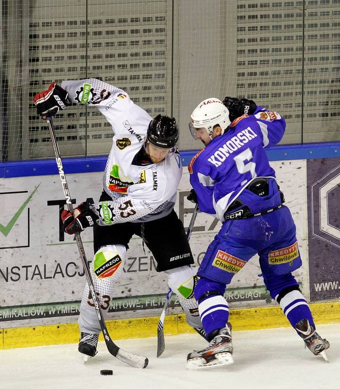 Ice Hockey. Polska Hokej Liga. Naprzod Janow - Unia Oswiecim. 26.10.2014