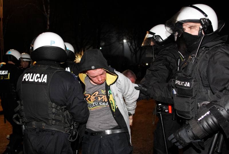 Manifestacja i Zadymia w Obronie Kopaln. Zabrze. 17.01.2015