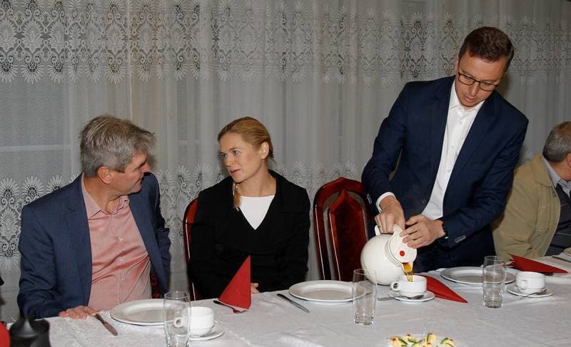 Barbara Nowacka. Breakfast with Trade Unions. 08.10.2015