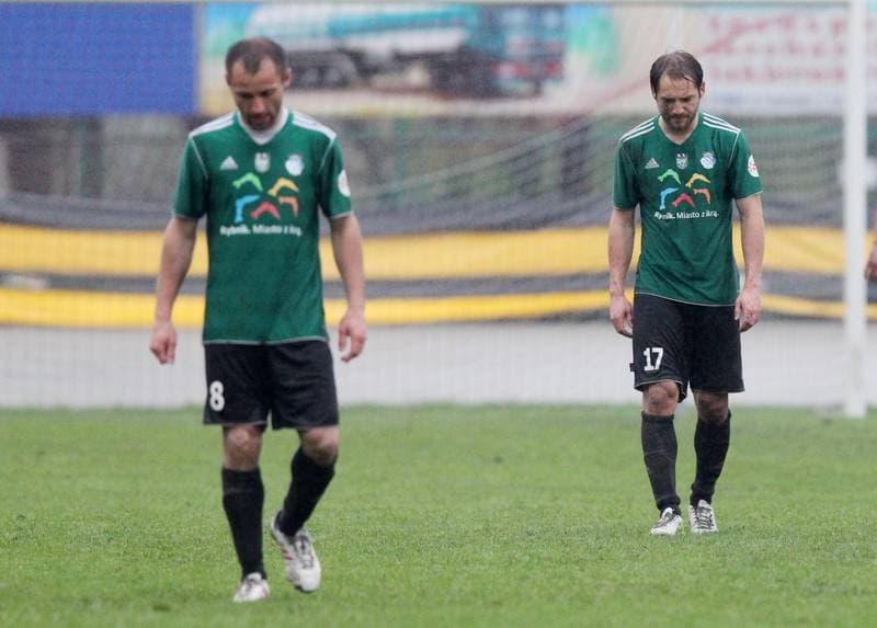 Football. II liga - grupa zachodnia. ROW Rybnik - Zaglebie Sosnowiec. 03.05.2013