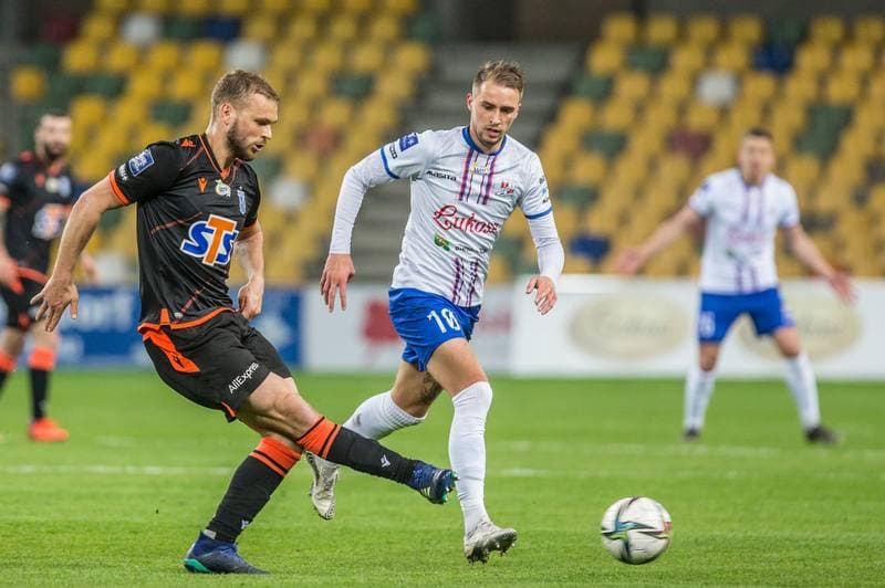 Football. PKO BP Ekstraklasa. Podbeskidzie Bielsko-Biala - Lech Poznan. 23.04.2021