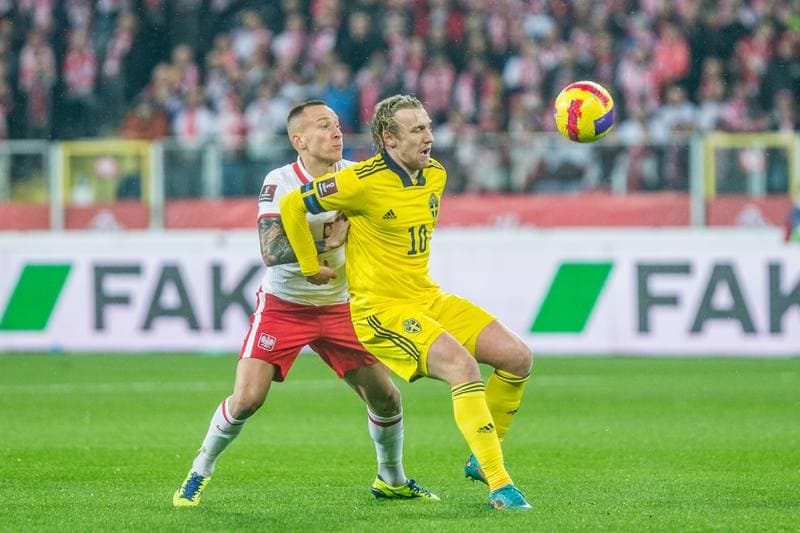 Football. FIFA World Cup Qualifiers. Poland - Sweden. 29.03.2022