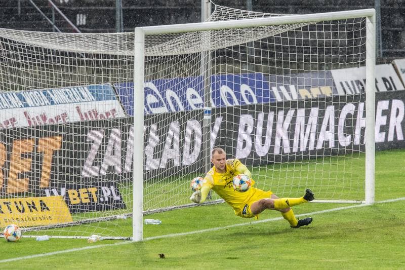 Football. Fortuna I Liga. Zaglebie Sosnowiec - Stal Mielec. 17.07.2020