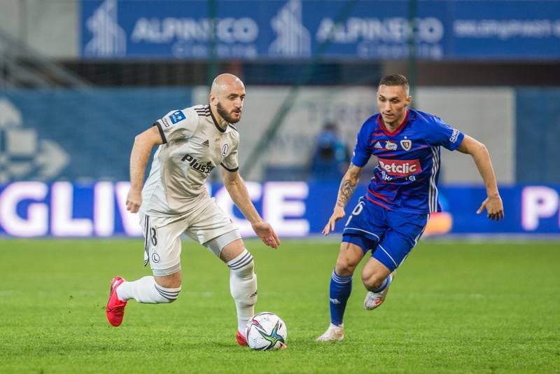 Football. PKO BP Ekstraklasa. Piast Gliwice - Legia Warsaw. 21.04.2021