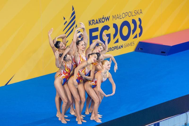 Artistic Swimming. European Games. Team Acrobatic Routine. 24.06.2023
