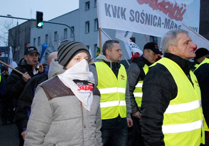 Manifestacja i Zadymia w Obronie Kopaln. Zabrze. 17.01.2015