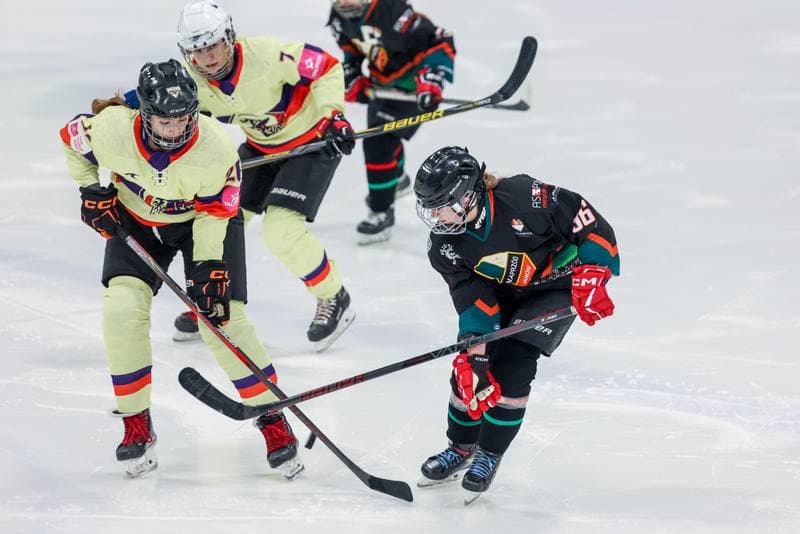 Ice Hockey. Tauron Liga Kobiet. Wiedzmy 71 Wroclaw - Kojotki Naprzod Janow. 03.12.2023