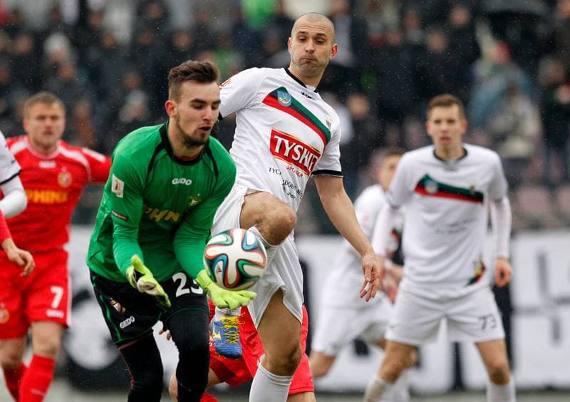 Football. I Liga. GKS Tychy - Widzew Lodz. 14.03.2015