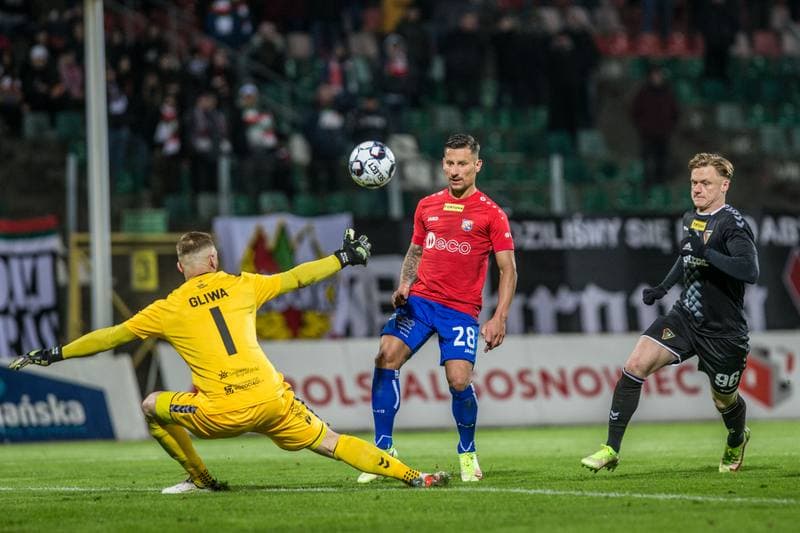 Football. Fortuna I Liga. Zaglebie Sosnowiec - Odra Opole. 25.02.2022