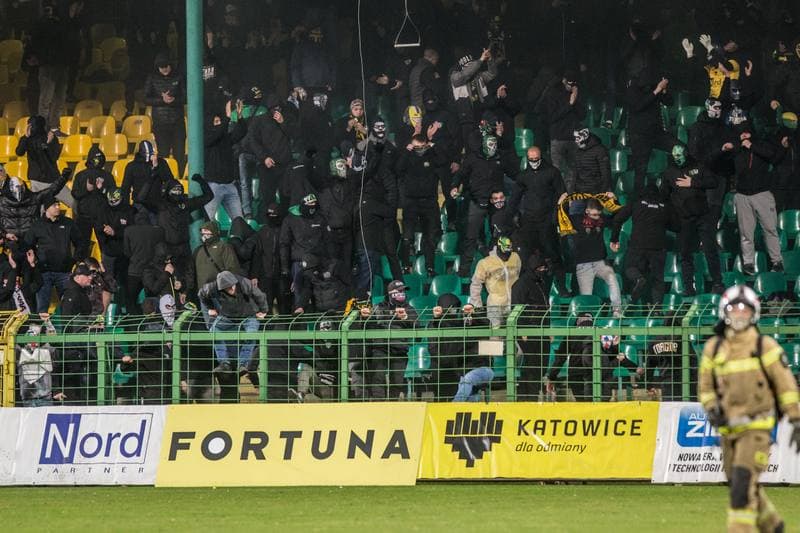 Football. Fortuna I Liga. GKS Katowice - Widzew Lodz. 06.04.2022