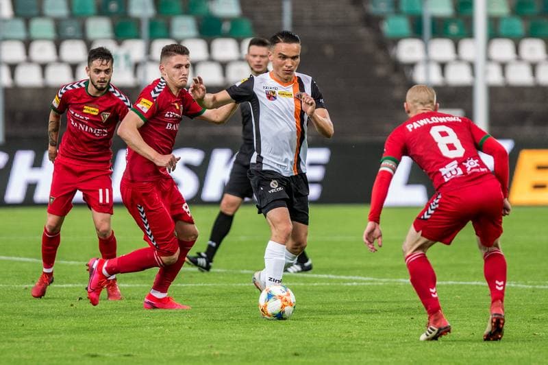 Football. Fortuna I Liga. Zaglebie Sosnowiec - Chrobry Glogow. 03.07.2020